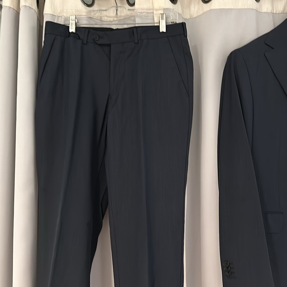 Massimo Dutti Wool and Cashmere Suit Navy Blue - Picture 12 of 15